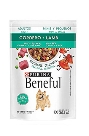 Beneful sobre sabor cordero (caja 20 pz)