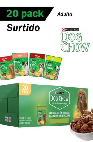 Dog chow sobre - caja surtida (20 piezas)