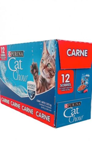 12 pack sobre Cat Chow sabor carne