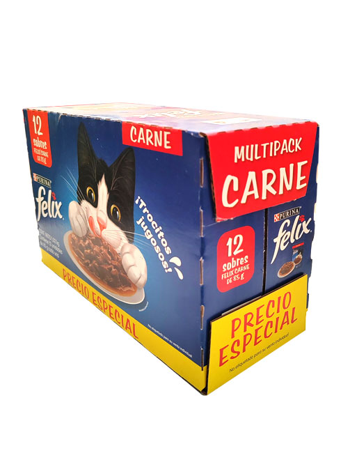 12PackFelixCarne 12 pack Felix sobre sabor carne