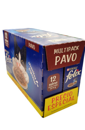 12 pack Felix sobre sabor pavo