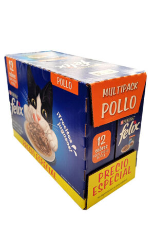 12 pack Felix sobre sabor pollo
