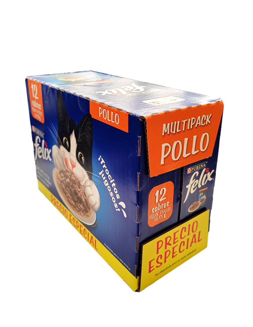 12PackFelixPollo 12 pack Felix sobre sabor pollo