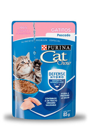 Cat Chow sobre gatito sabor pescado (caja 24 pz)