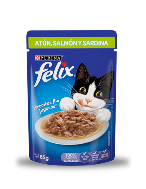 FelixSobreAtunSlmnSard Felix sobre sabor atún/salmón/sardina (caja 24 pz)