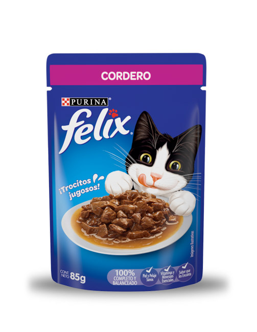 Felix sobre sabor cordero (caja 24 pz)