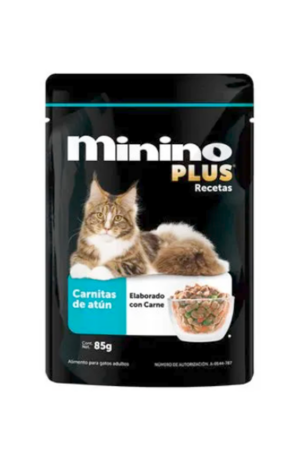 Sobre Minino sabor carnitas de atún (caja 24 pz)