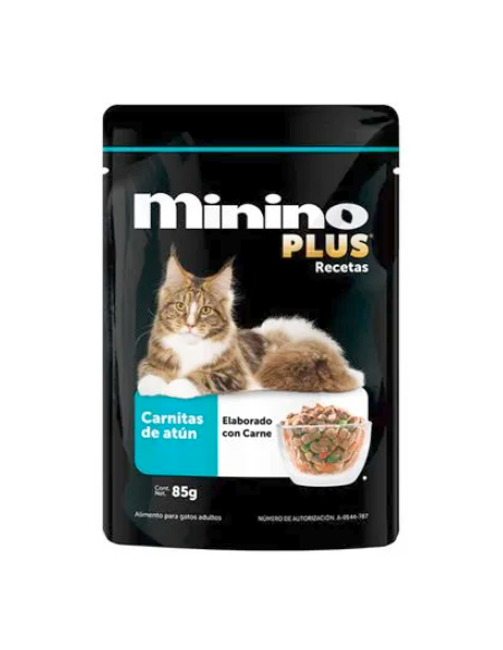 MininoCarnitasAtun Sobre Minino sabor carnitas de atún (caja 24 pz)