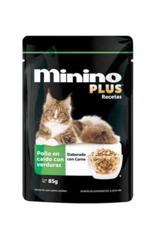 Sobre Minino sabor pollo en caldo (caja 24 pz)