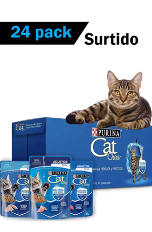 SurtidoPackCatChow Cat chow sobre adulto - caja surtida (24 piezas)