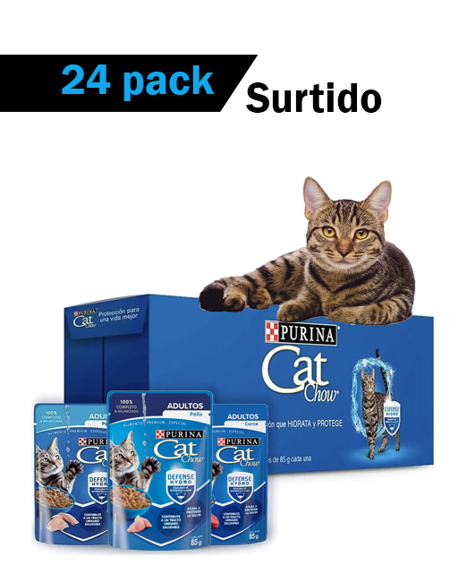 SurtidoPackCatChow Cat chow sobre adulto - caja surtida (24 piezas)