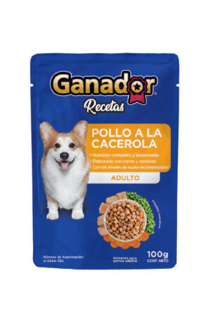 Ganador sobre Pollo a la cacerola (caja 22 pz)